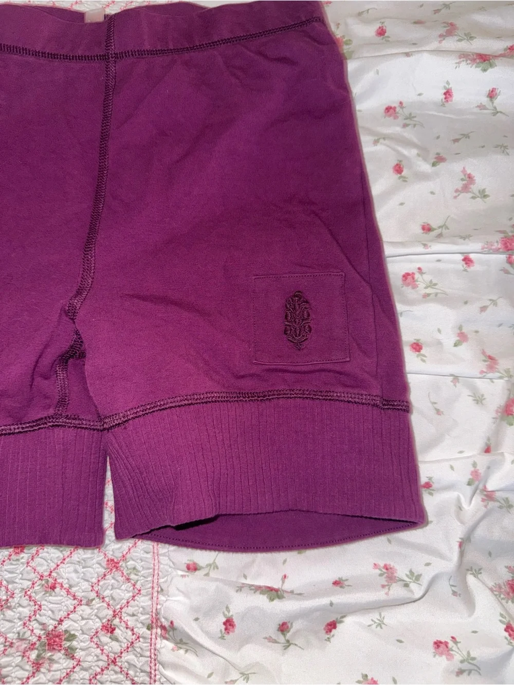 Free People Deep Purple Athletic Shorts
